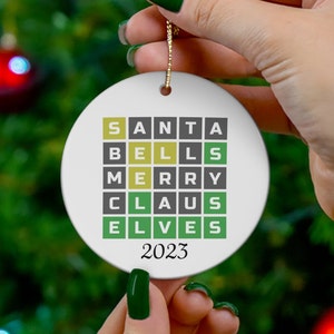 Wordle Ornament | Wordle Christmas Gift | Funny Wordle Lover Gift 2023