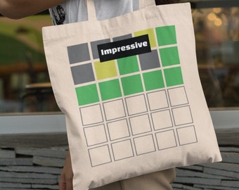 Wordle Impressive Results | Reusable Eco-Friendly Canvas Tote Bag