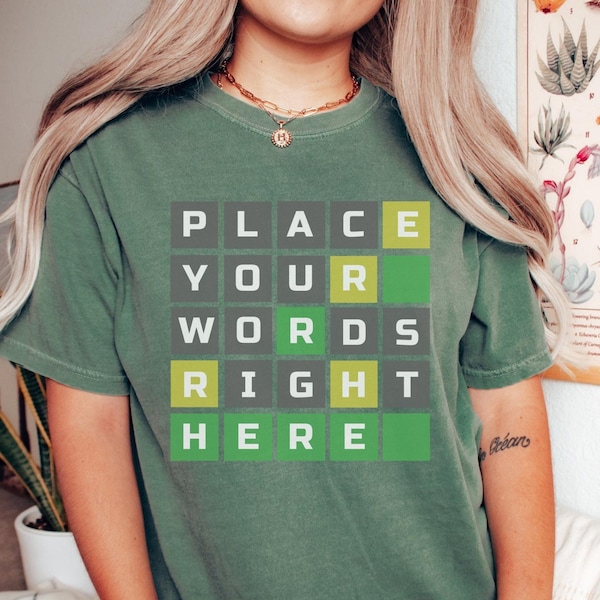 Custom Wordle Shirt | Personalized Comfort Colors Unisex T-Shirt | Teacher Christmas Gift