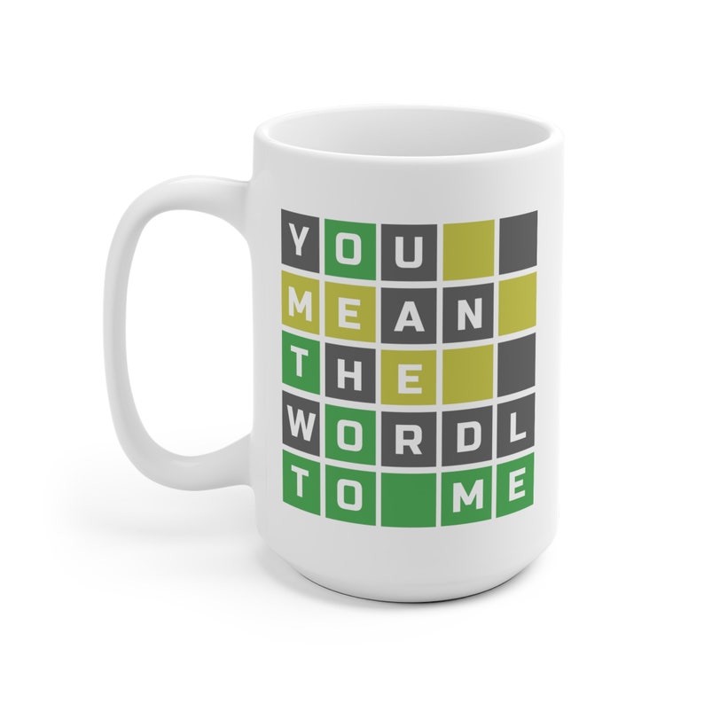 Custom Wordle Coffee Mug you Mean the Wordle to Etsy