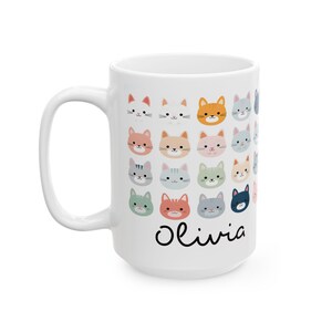 Custom Cat Mug | Personalized Large Coffee Cup image 6