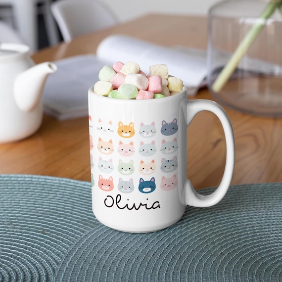 Custom Cat Mug | Personalized Large Coffee Cup