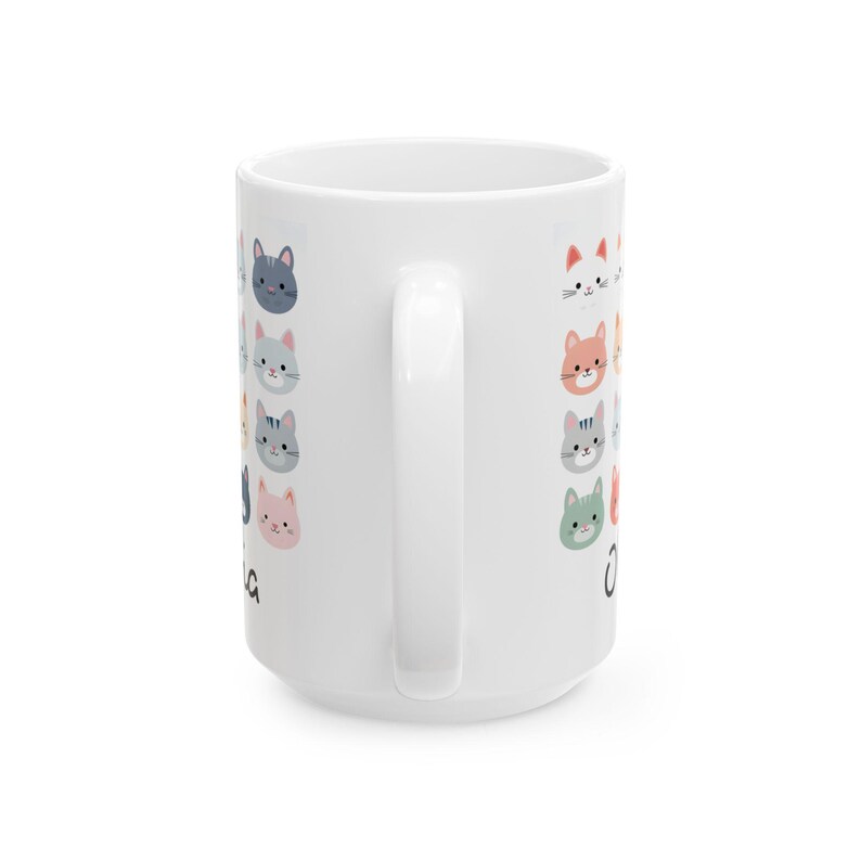 Custom Cat Mug | Personalized Large Coffee Cup image 4