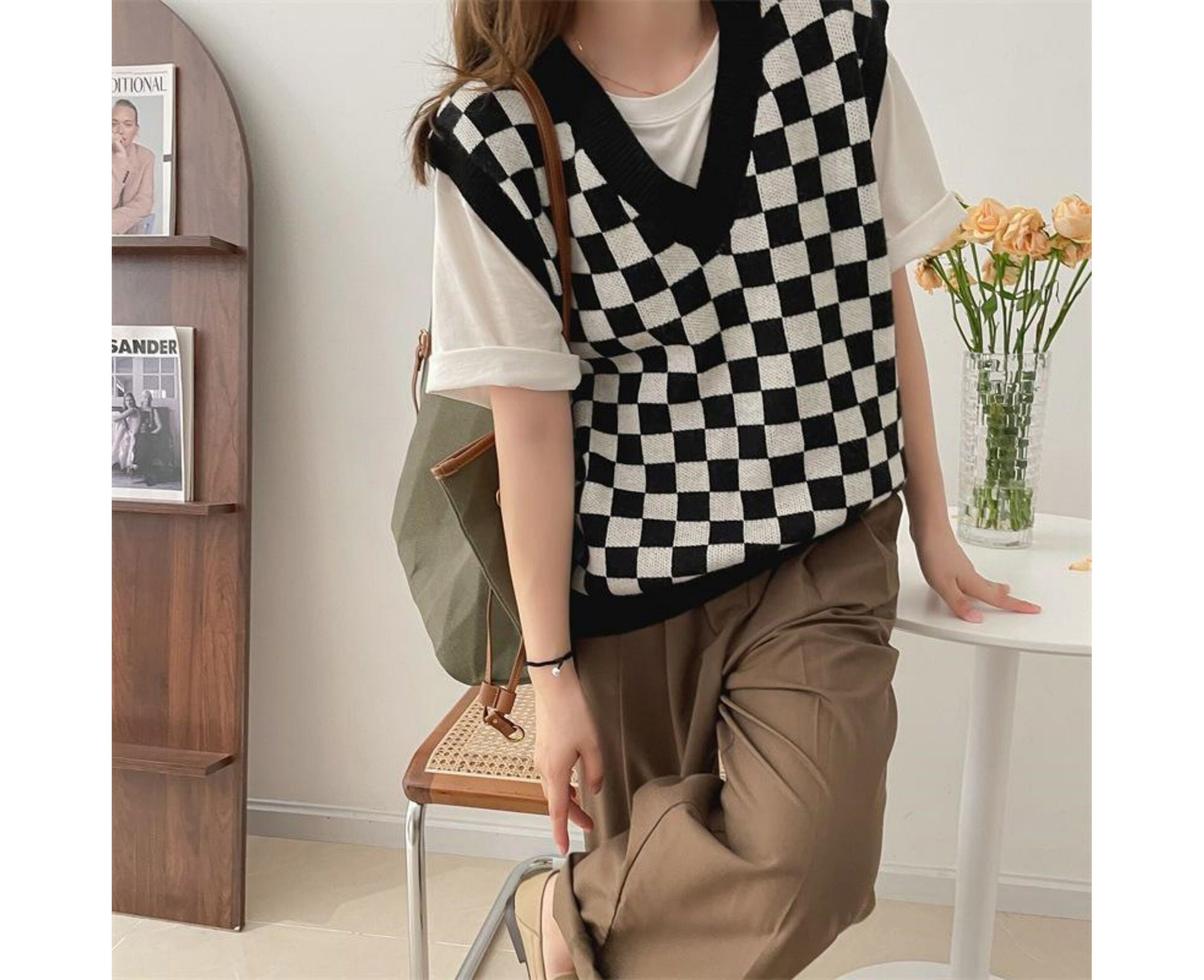 Sweater Vest Zara - Etsy