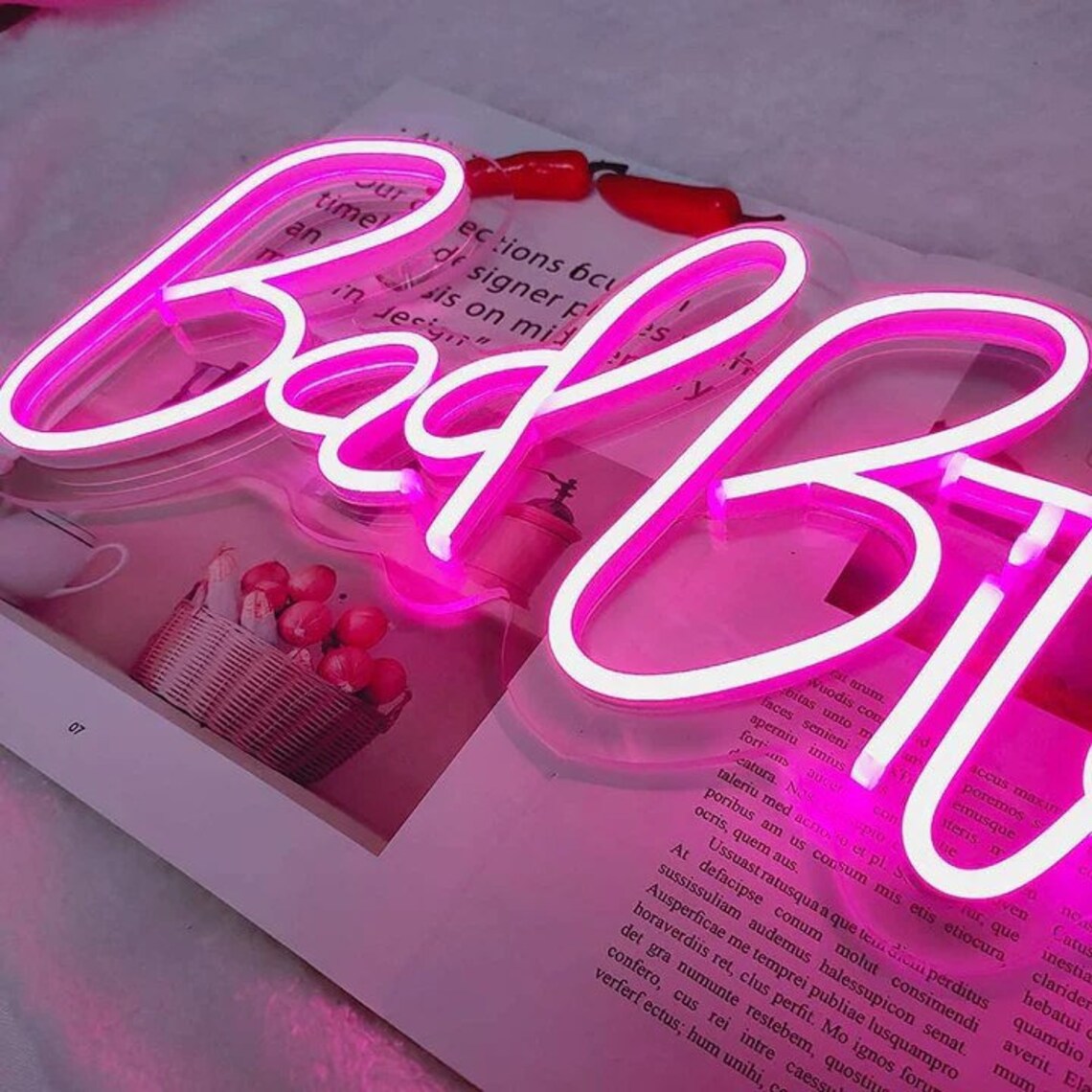 Bad Bitch Neon Sign Bar Party Decor Pink Led Sign Bad Bitch - Etsy