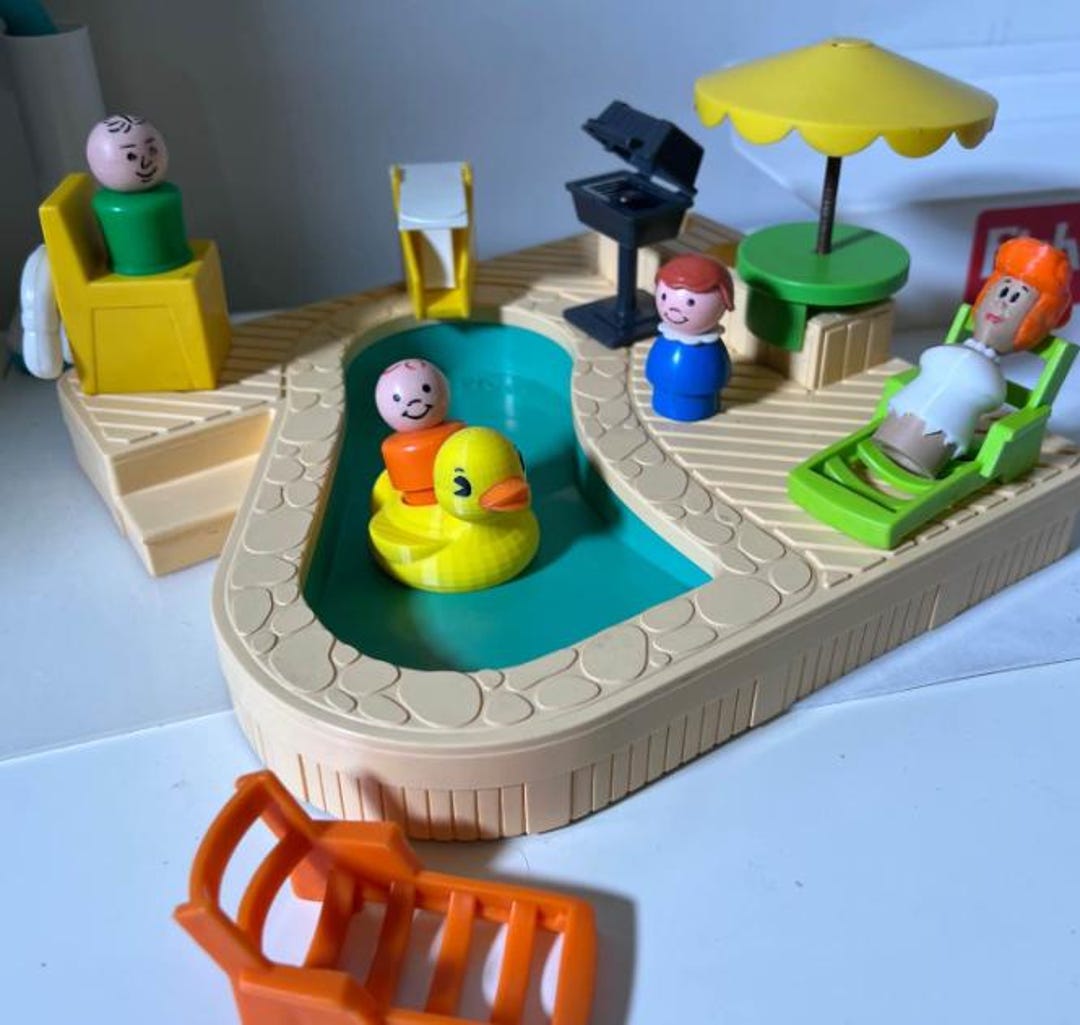 Vintage Fisher Price Pool #2526 - COMPLETE YOUR PLAYSET! - Etsy