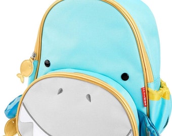 shark feeding tube backpack