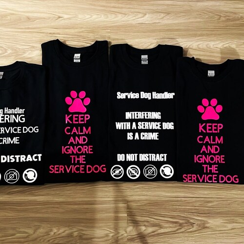 Service Dog Handler Shirts Etsy
