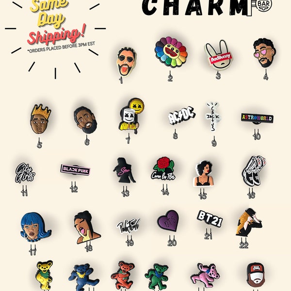 travis scott crocs charms