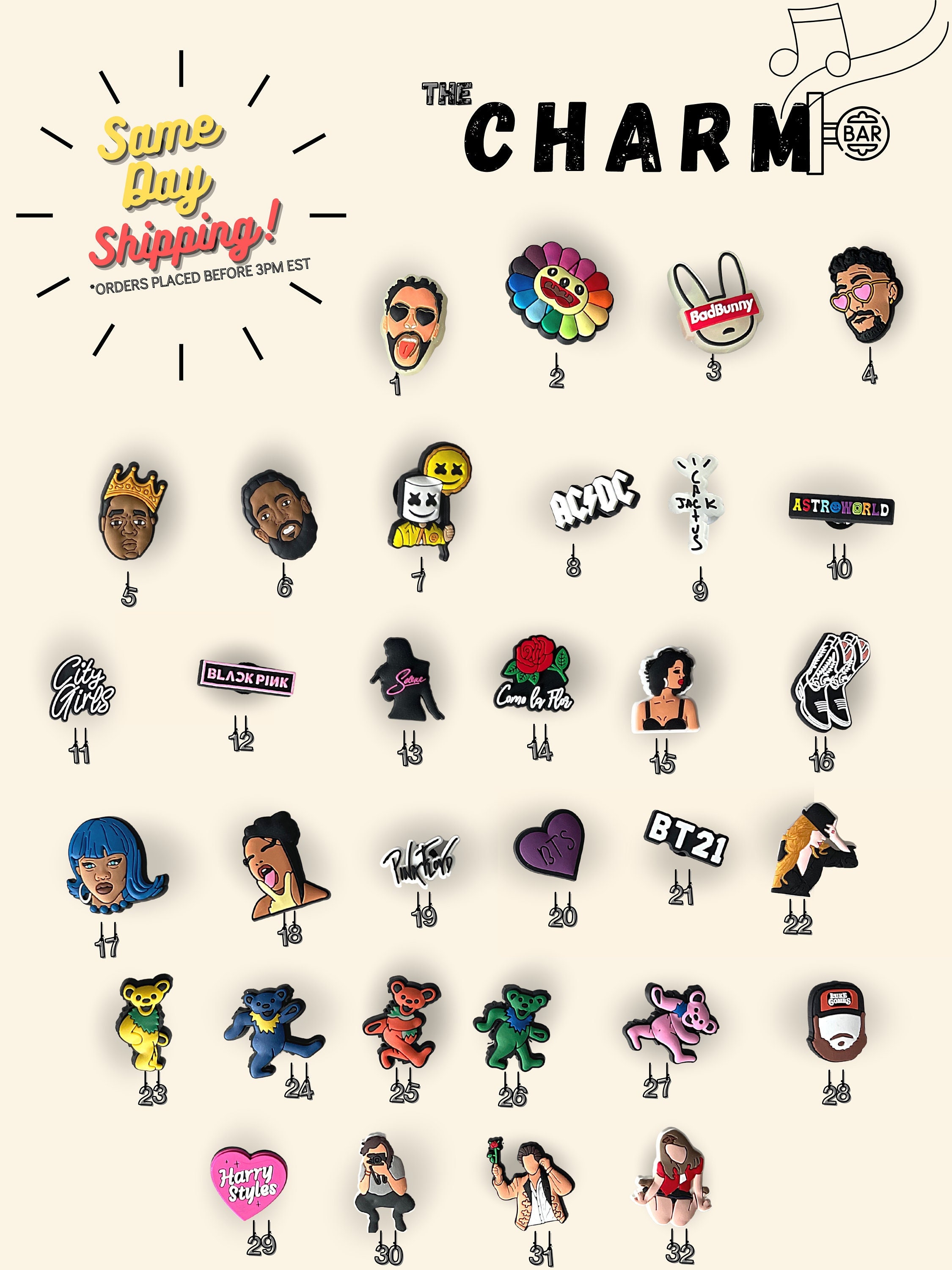 Crocos Charms Juice Wrld Croc Jibbitz Juice Wrld Croc Charms 2025