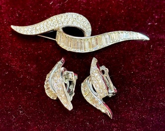 BOUCHER SIGNED NUMBERED Brooch and earrings
