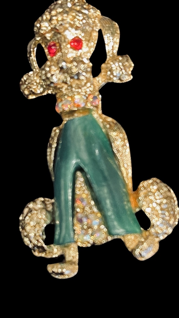 POODLE PIN 1950’s vintage in mint condition - image 1