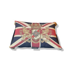 English Royal Flag Design Accent Pillow. Decorative pillow, home decor, flag pillow, england decor, british flag pillow, living room decor