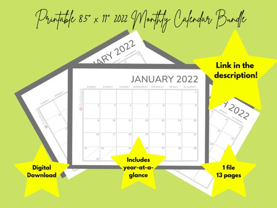 Paper Paper &amp; Party Supplies April Printable Blank Calendar Digital ...