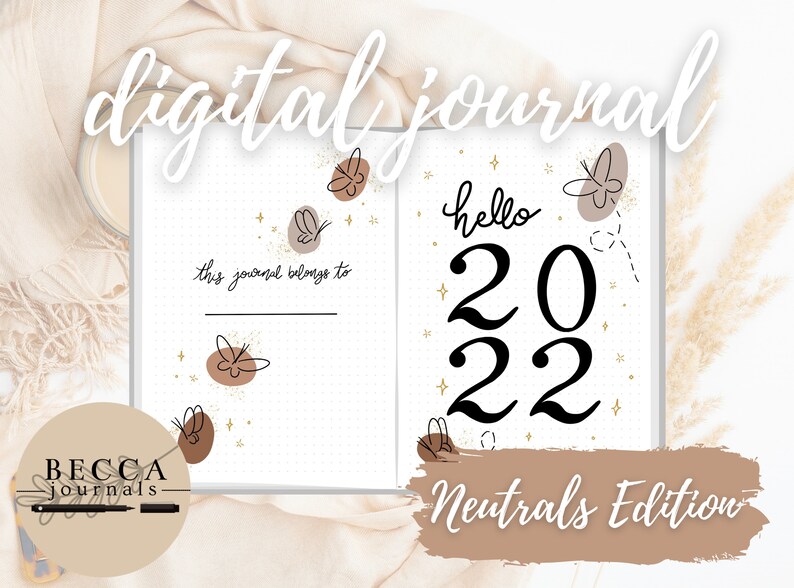2022 Digital Journal Bullet Journal Yearly BuJo Spreads | Etsy España