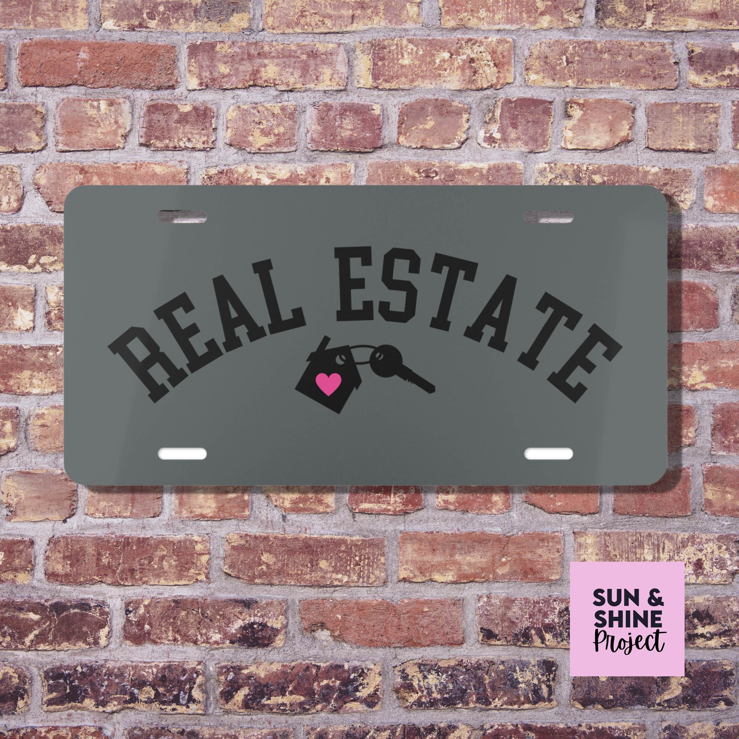Real Estate Vanity License Plate Custom Car Plate Real Etsy