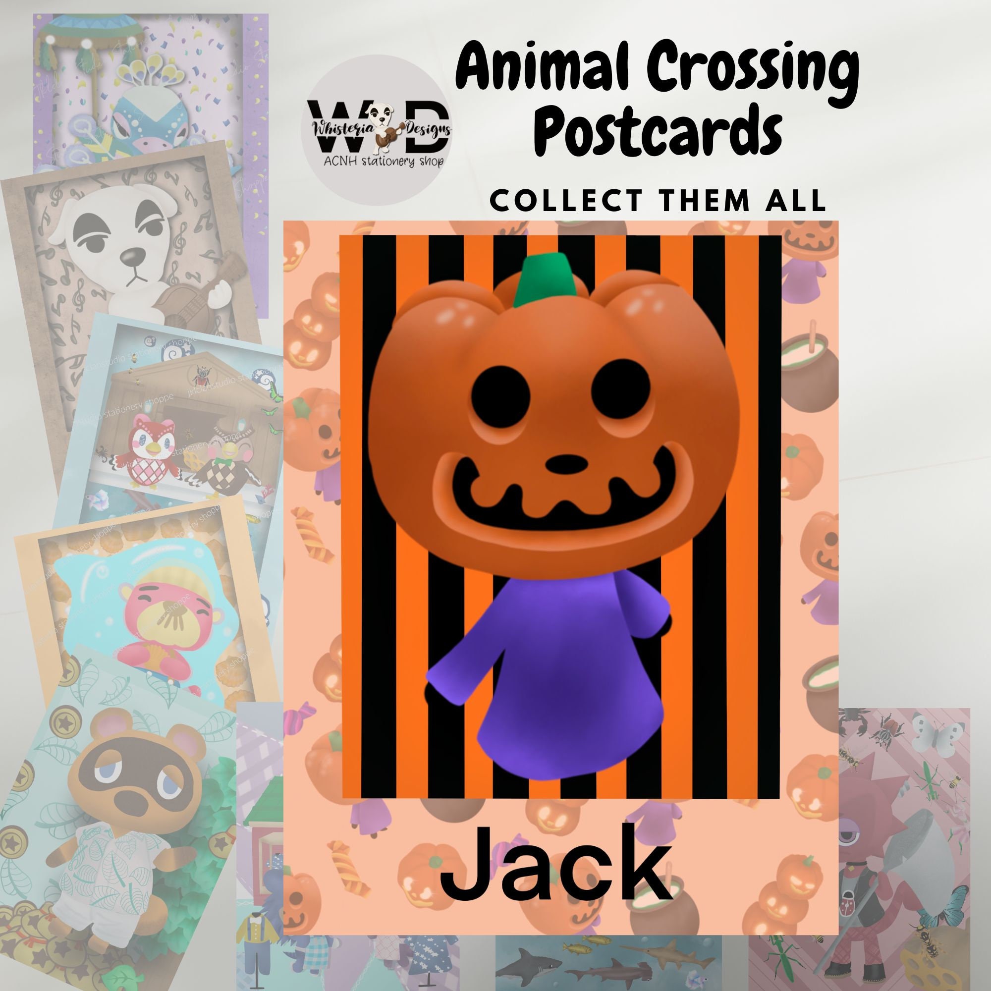 Jack ACNH, Animal Crossing, Postcards, Fan Art, Stationery, Prints