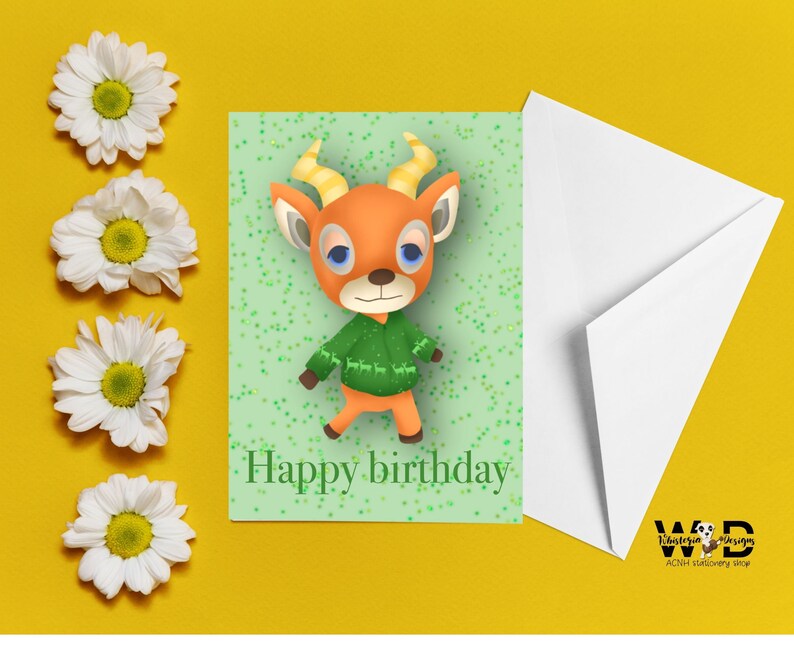 Beau ACNH Birthday Card Instant Download Printable Etsy UK
