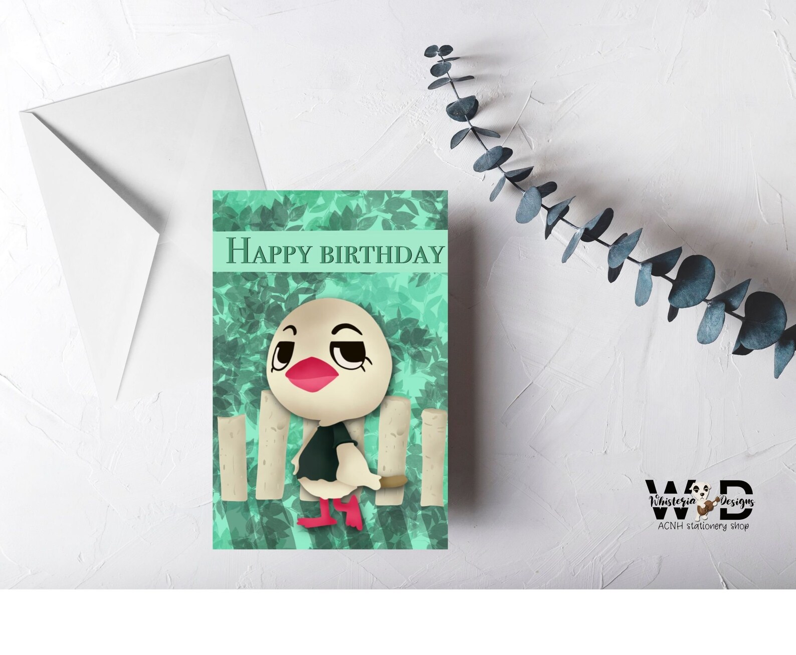Piper ACNH Birthday Card Instant Download Printable Etsy Canada