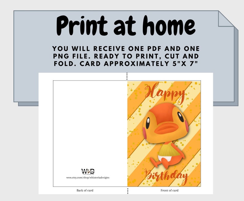 Molly ACNH Birthday Card Instant Download Printable Etsy Australia