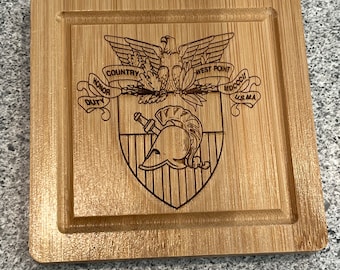 Custom Wood Engraved Coasters Set