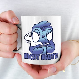 Not today sloth cup cheeky coffee cup for lazy tired morning grouches no-sayer gift for girls boys cheeky sayings cup