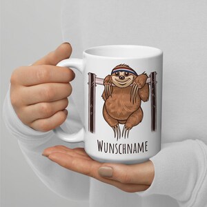 Sloth Sports Cup Personalize Customize Names Sloths Coffee Cup Personalized Kids Pull-Up Birthday Sloth Sayings