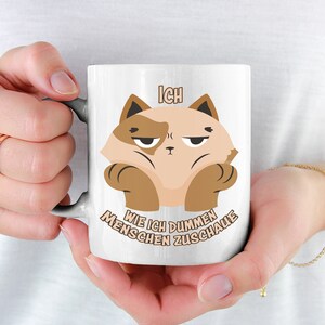 I like me watching stupid people cat cup gift cat lady cats gifts coffee cup cheeky saying girl cat lover