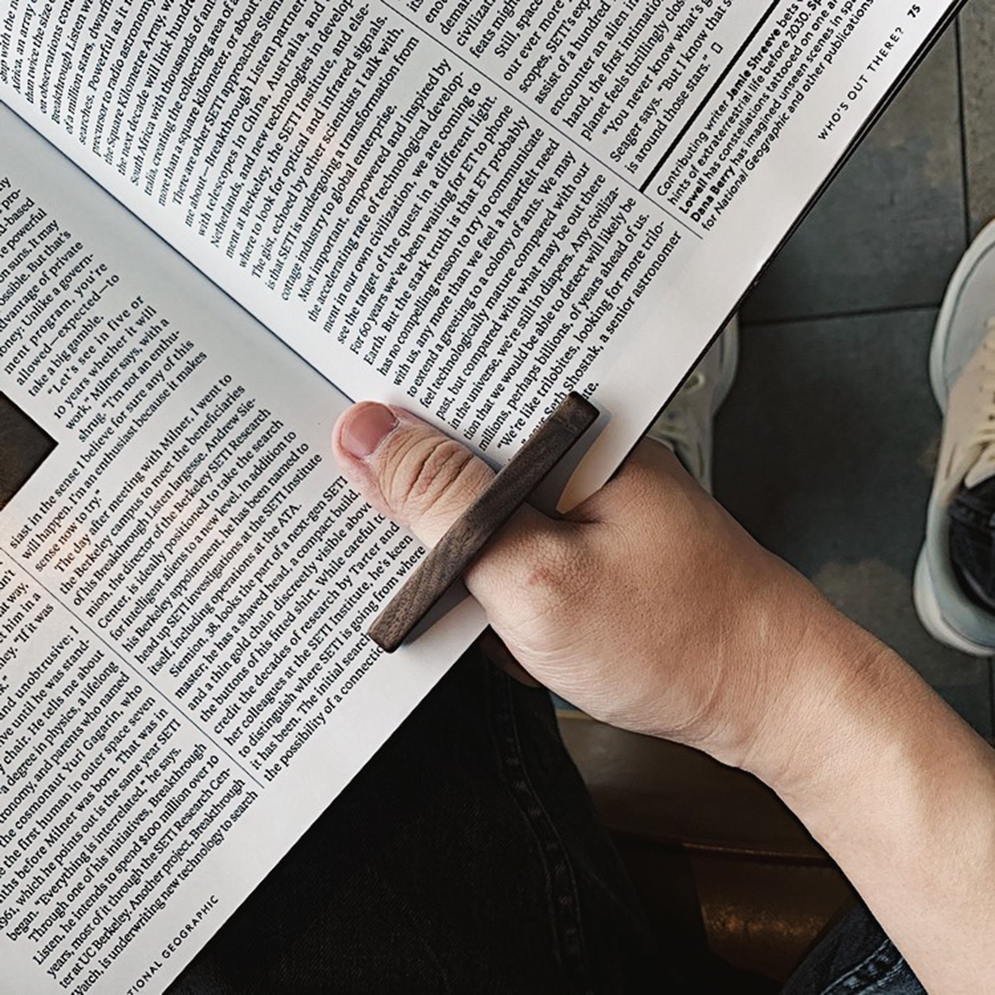 Wood Thumb Book Page Holder One Hand Book Holder Thumb Thing Etsy