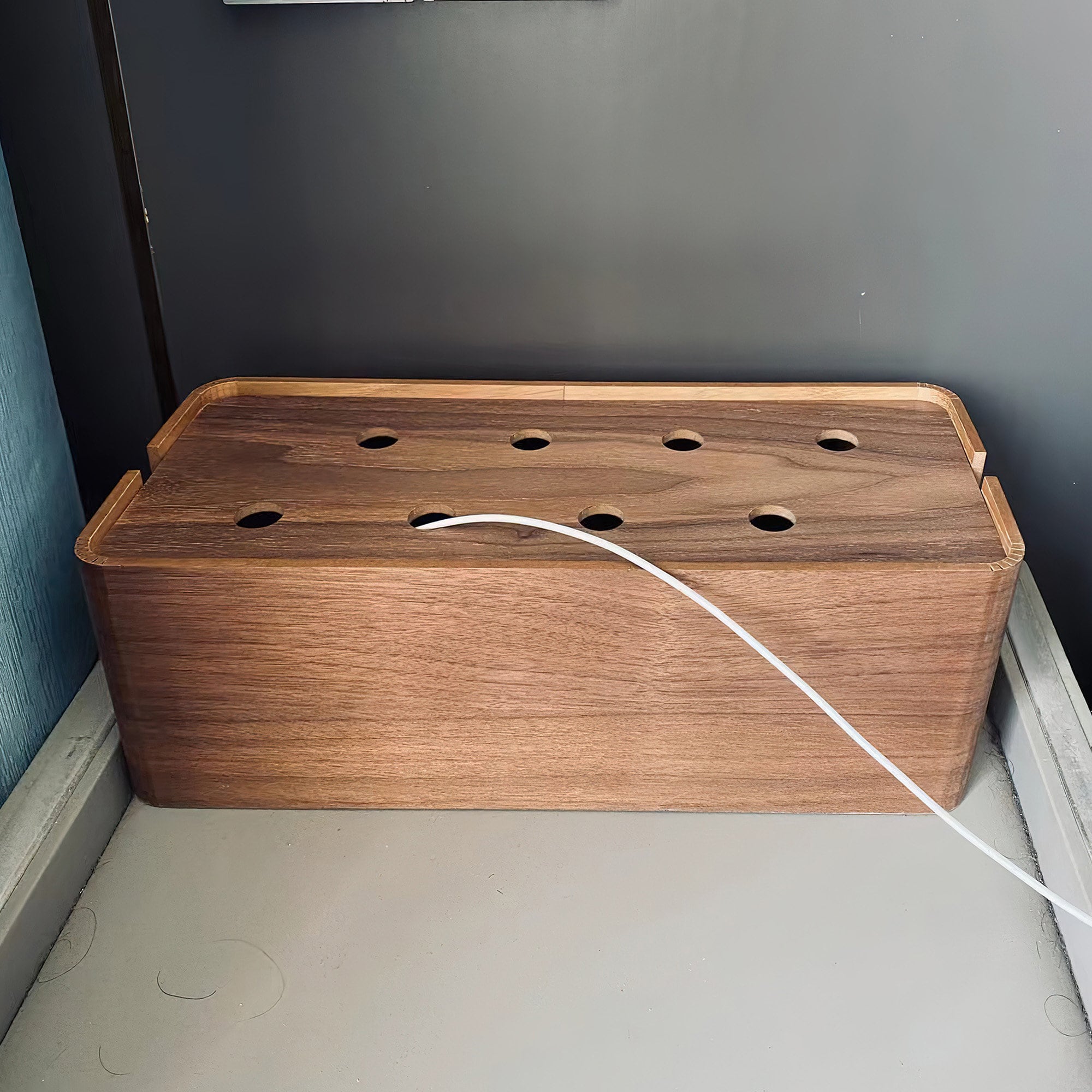 Wood Cable Organizer 