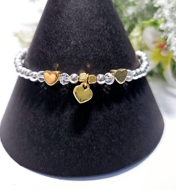 Bracciale Donna Regalo SEIHOP Bracciale Cuore Regolabile - Gioiello In Argento, Oro O Nero Per Donne, Regalo Perfetto Braccialetto Charm Elegante - Foto 7