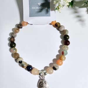 Bracelet égyptien avec mauvais œil, Néfertiti, pyramide, serpent, Anubis, breloque en argent Pharaon, cadeau unisexe bijoux en cristal de guérison