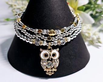 Bracciali Elastici Con Fiocco E Perline Blu E Bianche – Set Di Gioielli In Oro 18k, Stile Retrò In Porcellana - 4