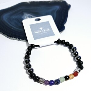 Chakra edelsteen Unisex lavasteen diffuser armband, natuurlijke yoga meditatie Reiki Crystal Healing sieraden cadeau voor hem voor haar
