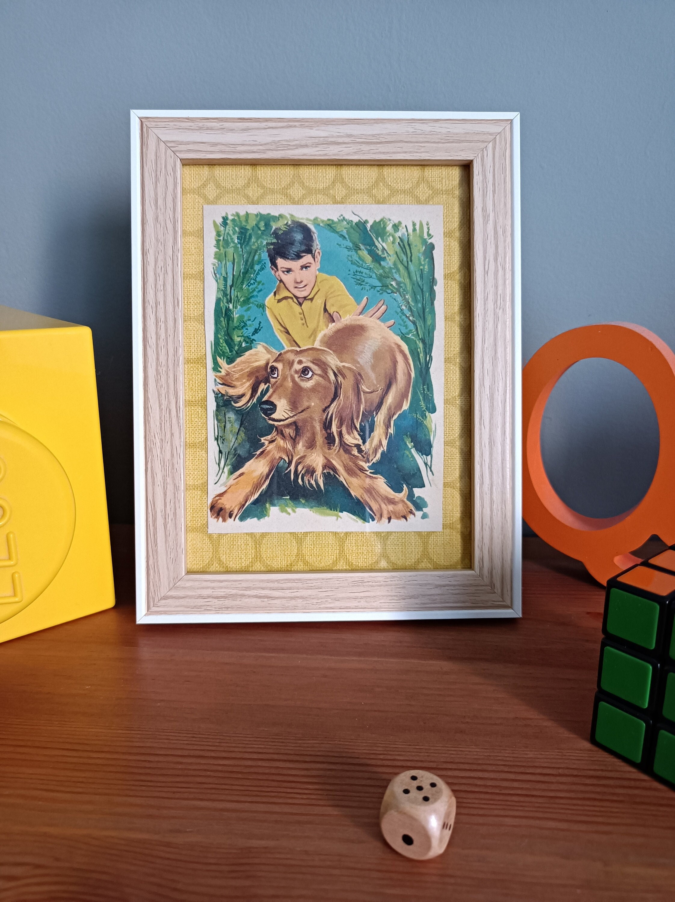 Cadre Illustration Vintage Années 60