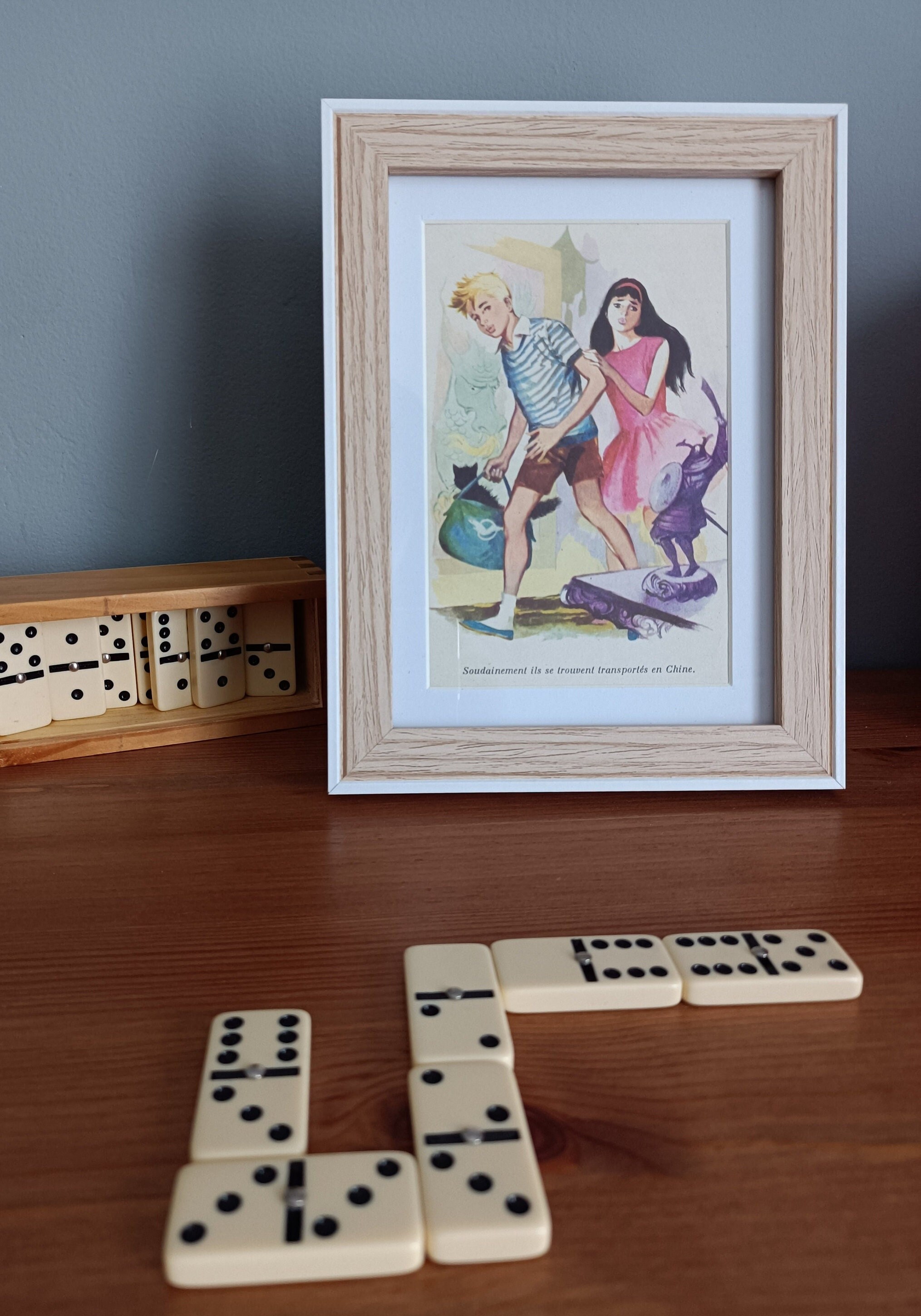 Cadre Illustration Vintage Années 60