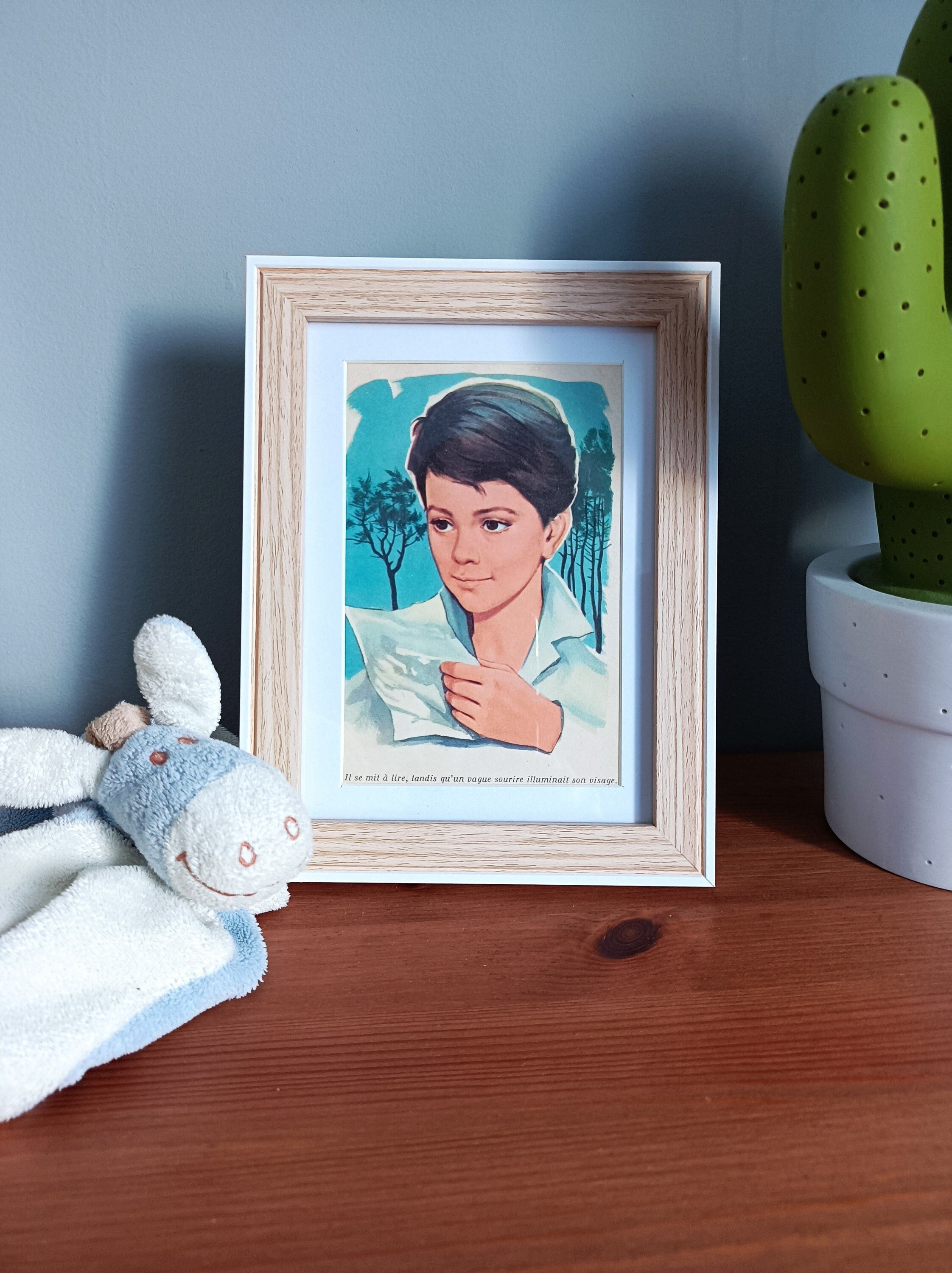 Cadre Illustration Vintage Années 60