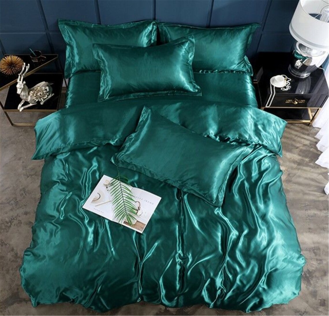 Satin Bedding Set Full Queen King Satin Duvet Cover Set Etsy