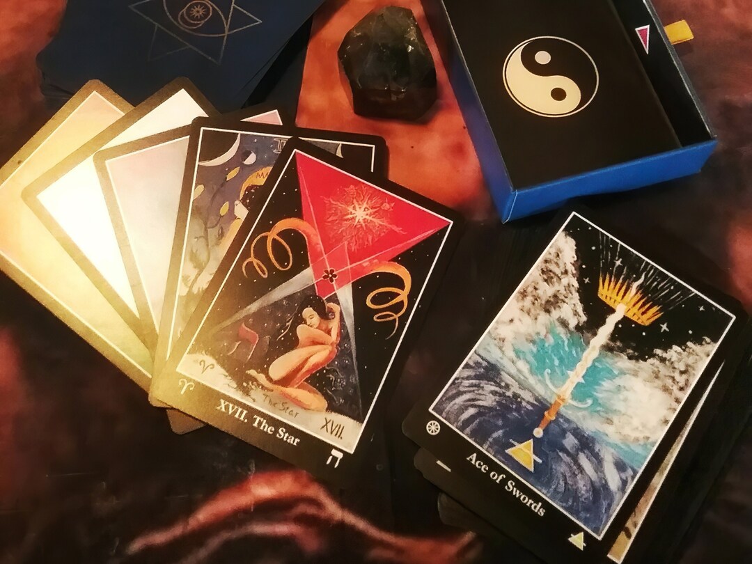 Handpainted Original Tarot Deck, Ilustrated Book and Card Deck Bundle, Spirituality Books