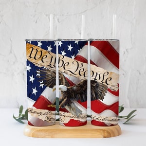 We the People Eagle and Flag Tumbler