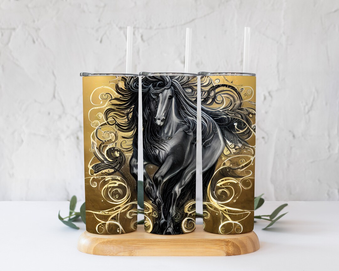 Tumbler black Horse main image 1