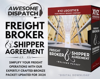 Contrato de Corretor de Frete e Remetente - Pacote Bronze - Atualizado para 2024