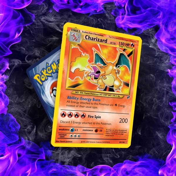 Holographic Charizard - Etsy
