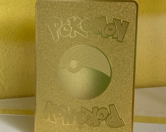 Mew V Gold Metal Pokemon Card