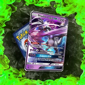 Pokemon Lugia GX Full Art Silver Metal Custom Card Hard Metal -   Portugal