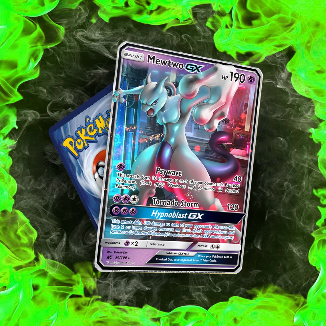 Solar Zekrom GX Shattered Ice Full Art Holo Fanmade Custom 