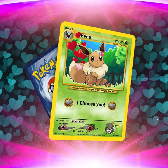 Love Eevee Card! Custom Made!