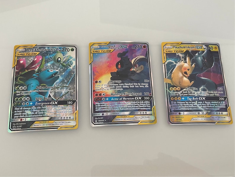 10 Pokémon Tag Team GX Holographic Cards Fast UK Shipping Etsy UK
