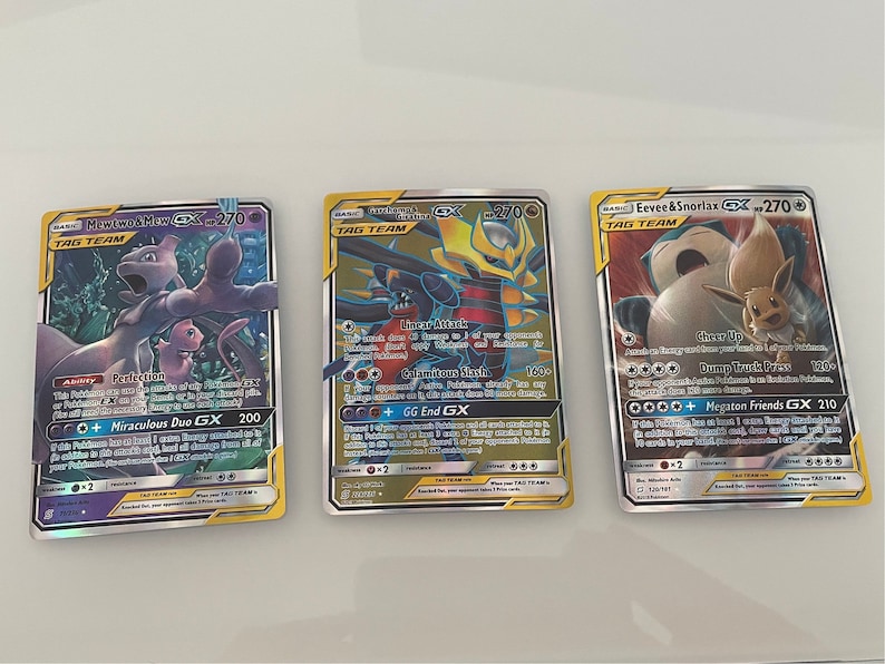 10 Pokémon Tag Team GX Holographic Cards Fast UK Shipping Etsy UK