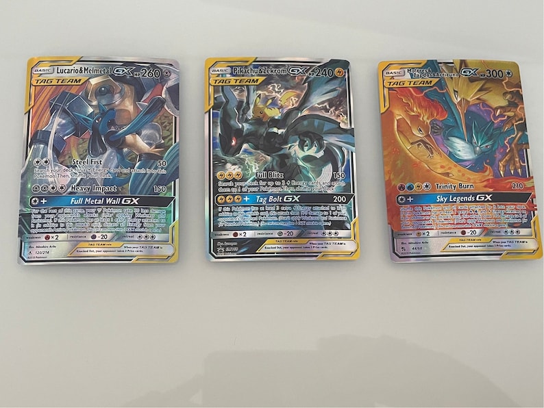 10 Pokémon Tag Team GX Holographic Cards Fast UK Shipping Etsy UK
